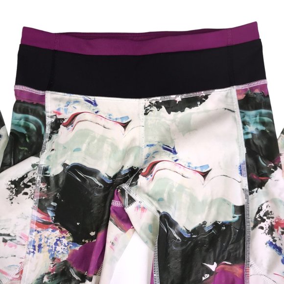 Lululemon Unicorn Tears Legging White Black Pink Size Women's 4, 28" Inseam - Picture 3 of 8